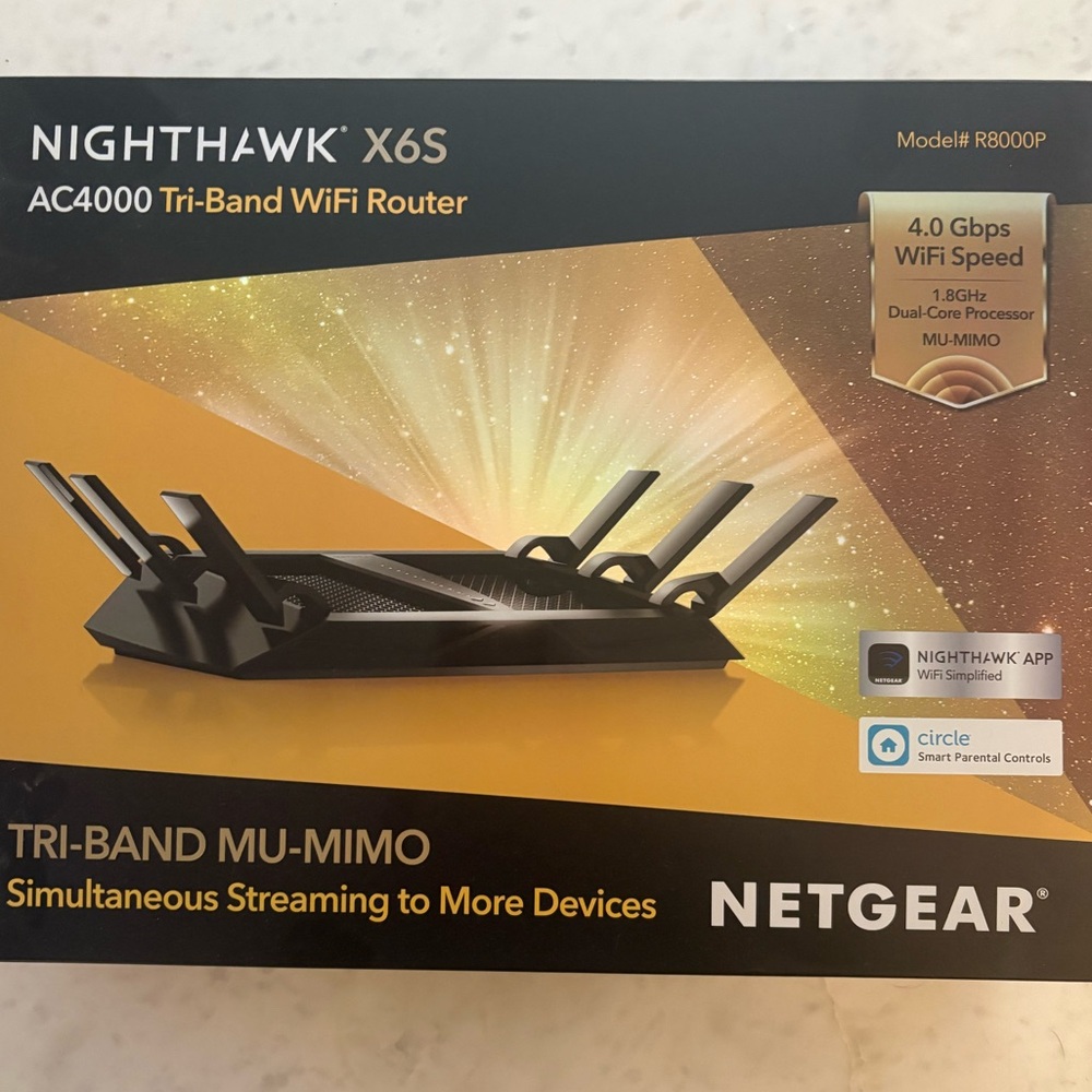 R8000P — Nighthawk X6S AC4000 Tri Band WiFi Router